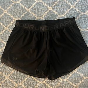 Under Armour Women's Black w/Grey Detail Athletic Shorts
